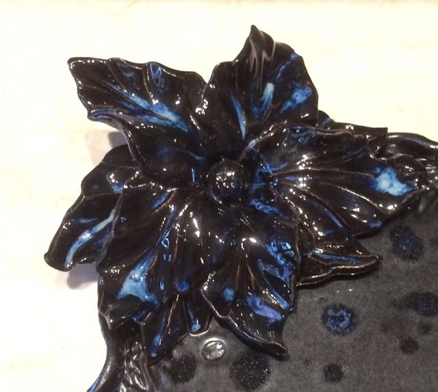 Black & Blue Flower close