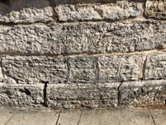 Limestone blocks used everywhere
