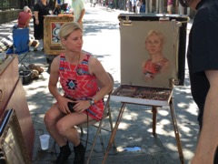Great street artist at Jackson Square
