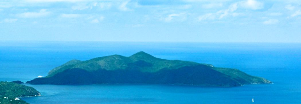 Guana Island from the air