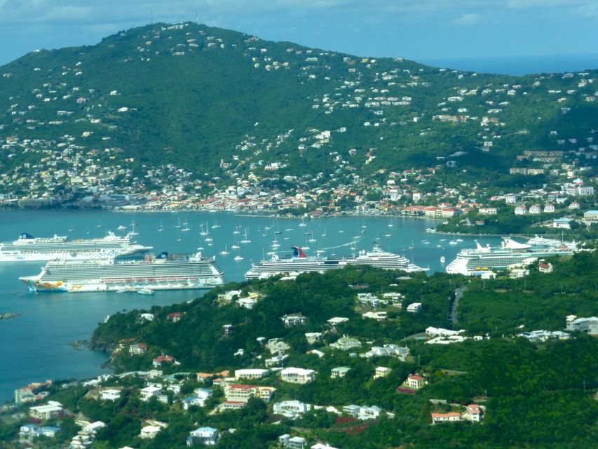 Charlotte Amalie St Thomas with FIVE cruise boats!