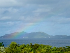Rainbow over Litel Trunk Bay