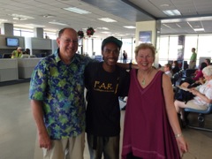 Bob, Gumption & Sharon at ST Airport