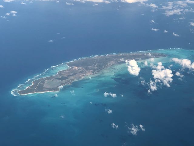 Anegada from 33,000 feet