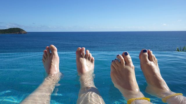 In our plunge pool