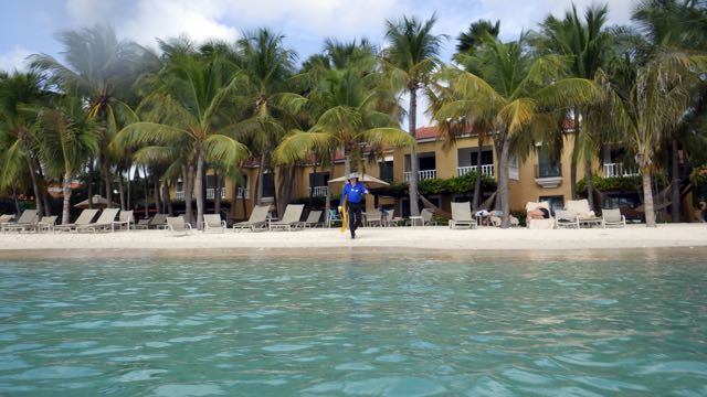 The Resort with the Bobfish entering the water