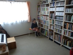 In the home library