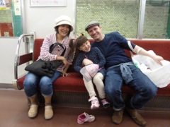 Riding the train to Nara