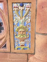 Ceramic detail of Ringling home