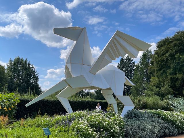 Steel Origami Horse