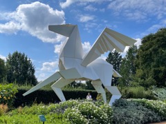 Steel Origami Horse