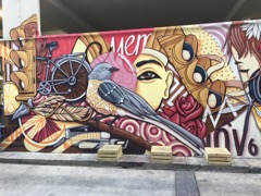 Mural across from Rendezvous Restaurant