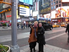 Sharon & Maria at Times Square