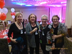 Sharon with BArbara Mithell Tracht, Susan Bilsky and Rhoda Segal Morks