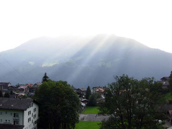 106 Rays on mountain