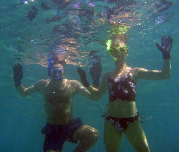56 Libby & Mark snorkling