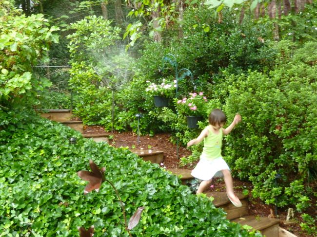 023 In the sprinkler!