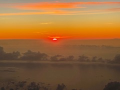 Sunset at 35,000 feet