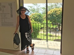 Sharon at Maya Ruins