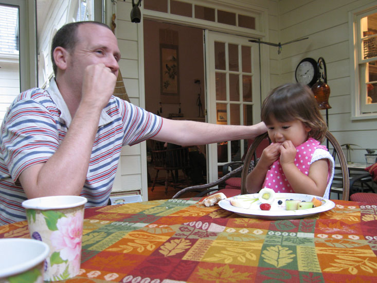 26-07 Sharing a strawberry