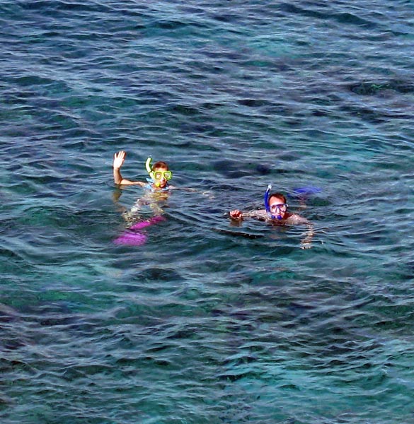 Libby & Mark snorkeling c
