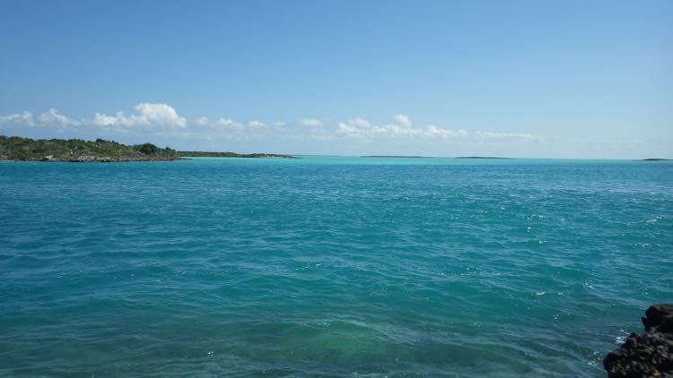 Water back toward pine cay